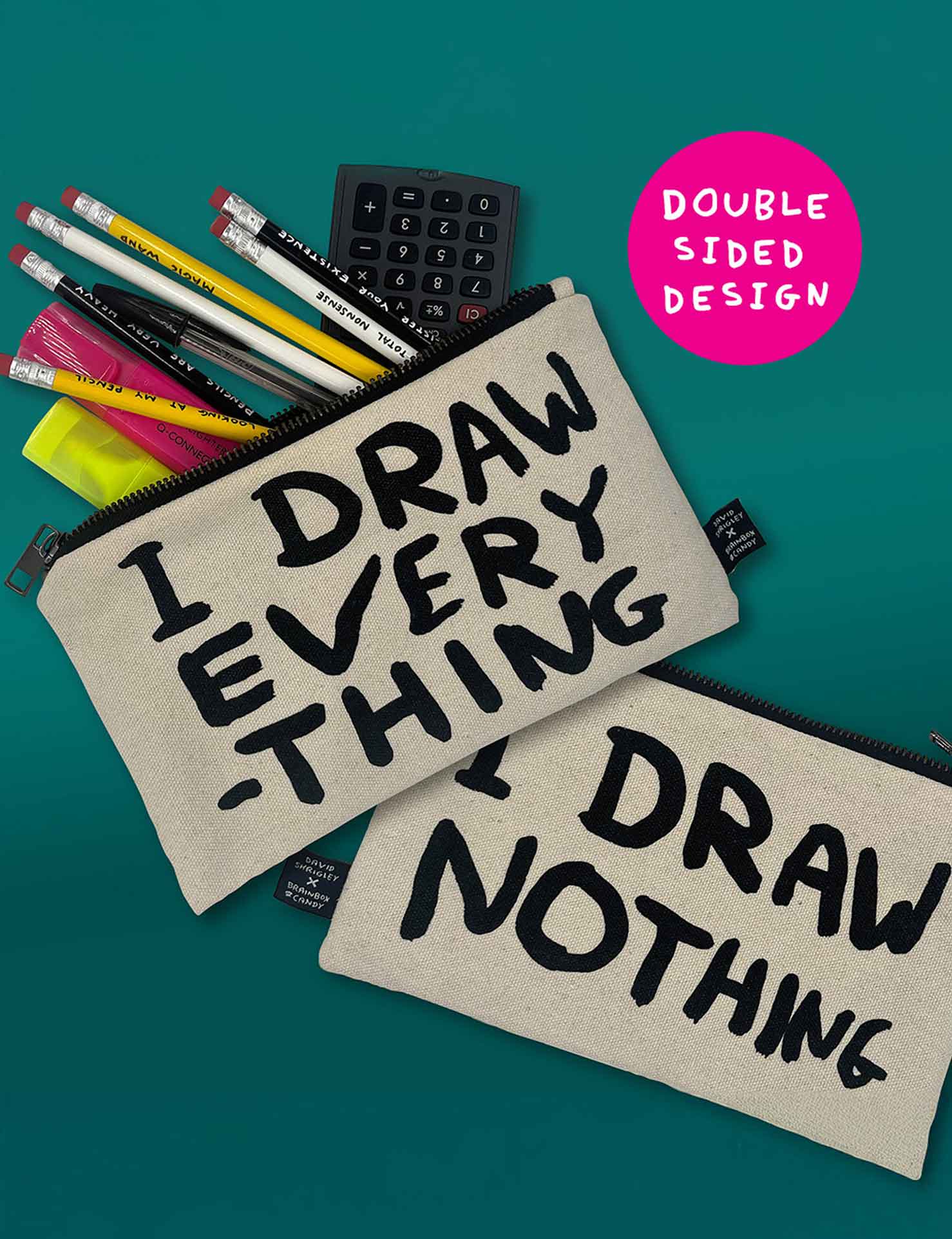 David-Shrigley-x-Brainbox-Candy-I-Draw-Everything-Pencil-Case-london-workshop
