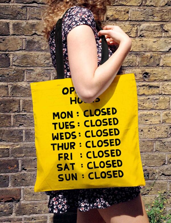 David-Shrigley-x-Brainbox-Candy-Tote-Opening-Hours-london-workshop