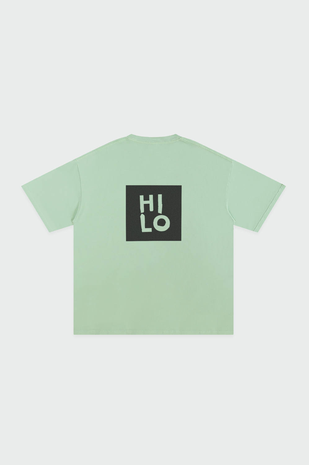 HILO Square Pure Cotton T-Shirt Light green