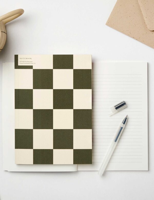 Kinshipped-Checkerboard-Green-Notebook-london-workshop