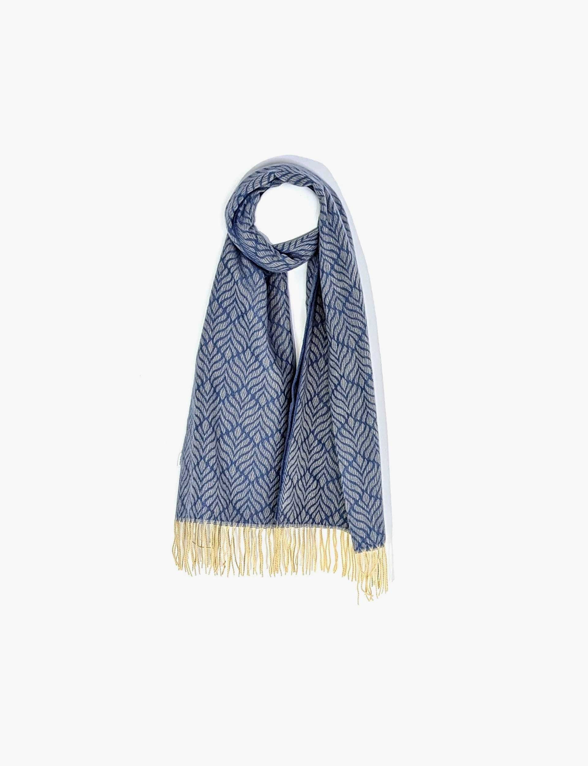 Super-Soft-'orla-Kiely'-Pattern-Scarf-with-Twisted-Cream-Tassels-blu-london-workshop