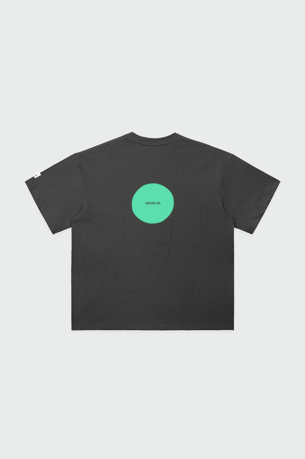 Kepler-22b Heavyweight Drop Shoulder Cotton T-Shirt Grey